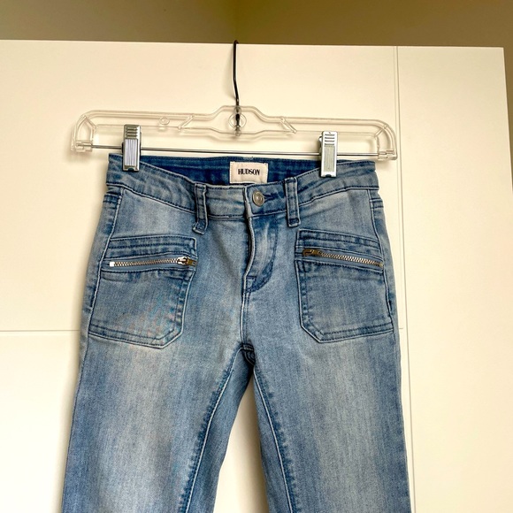 EUC, Hudson skinny jean size 10, cute functional front pockets! Waist adjustable - Picture 3 of 6